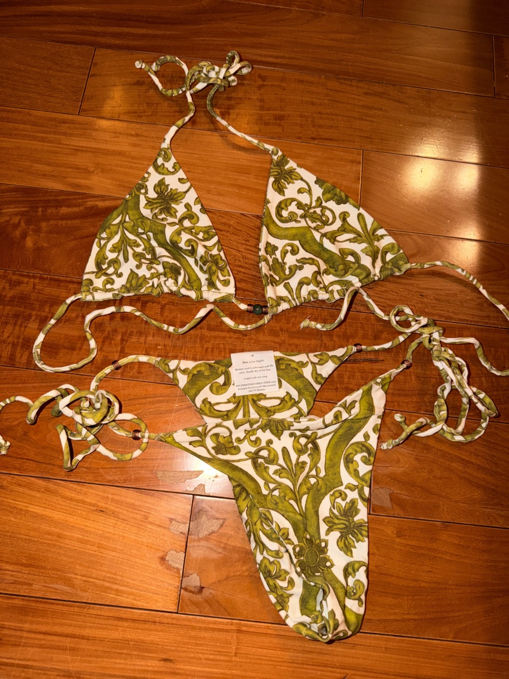 Savannah Morrow Green Floral Bikini Set
